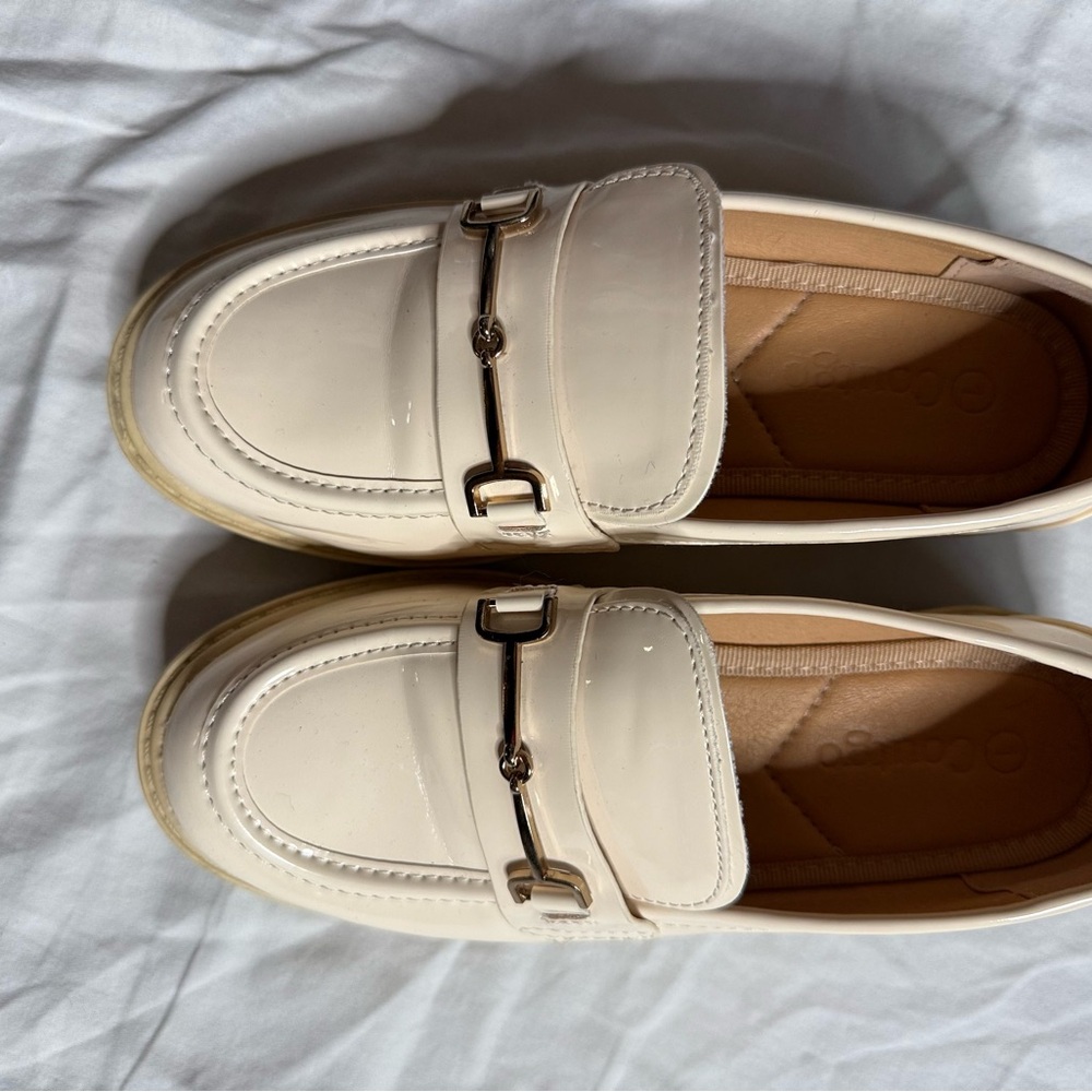Kids Cream Dress Shoes